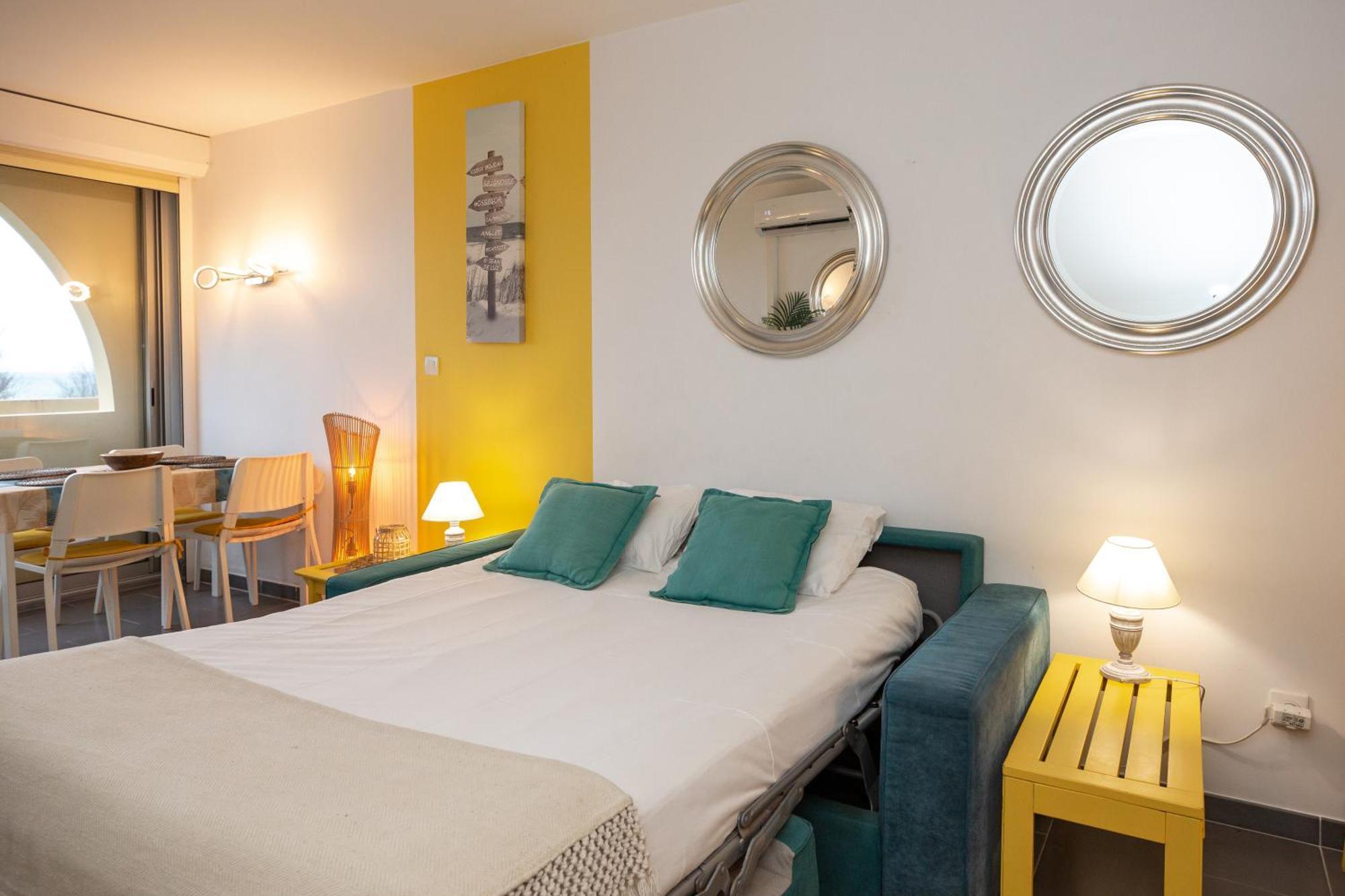 La Dune D'Or - Vue Mer, Studio Face A La Plage Avec Terrasse Soorts-Hossegor Bagian luar foto