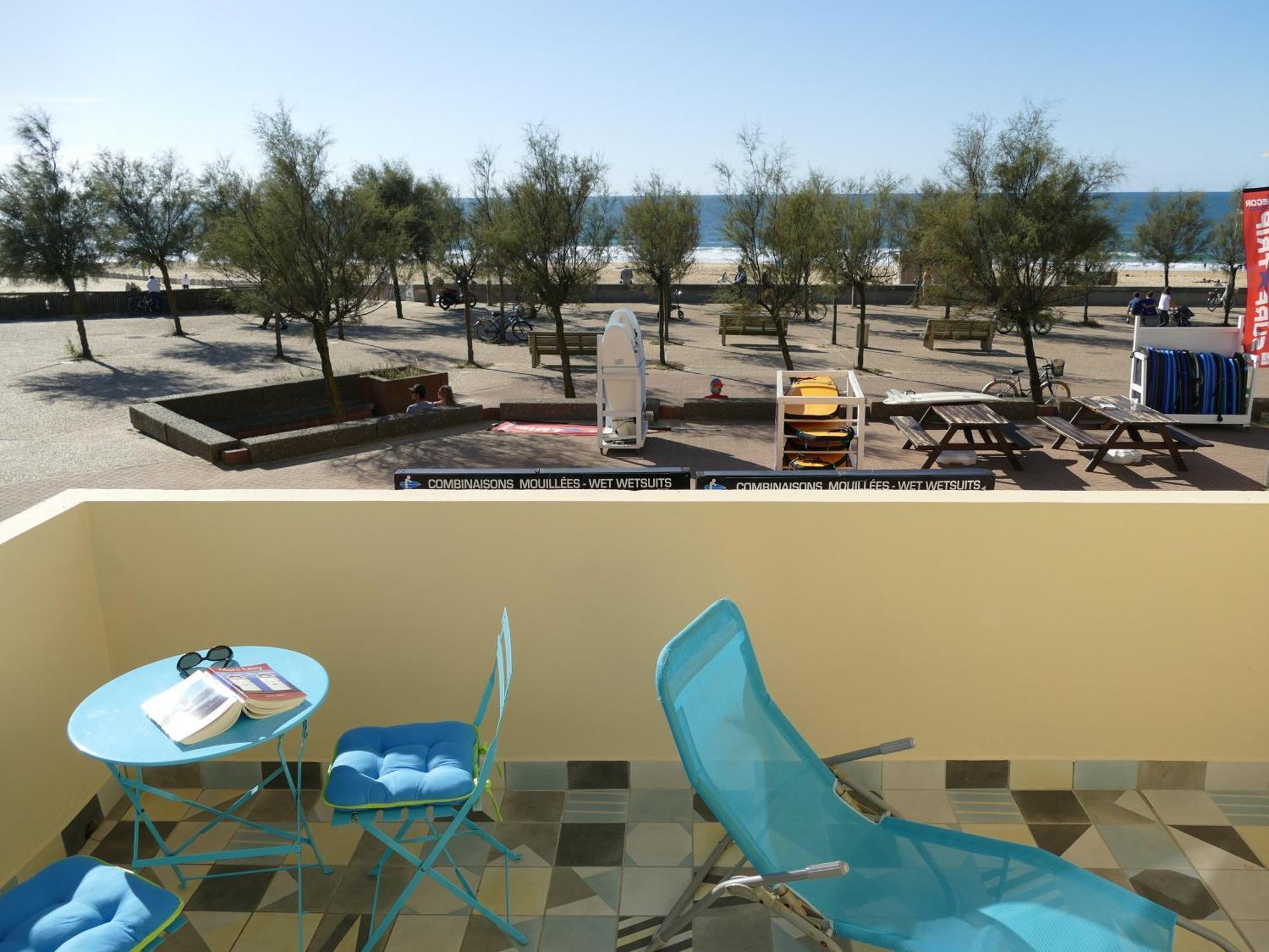 La Dune D'Or - Vue Mer, Studio Face A La Plage Avec Terrasse Soorts-Hossegor Bagian luar foto