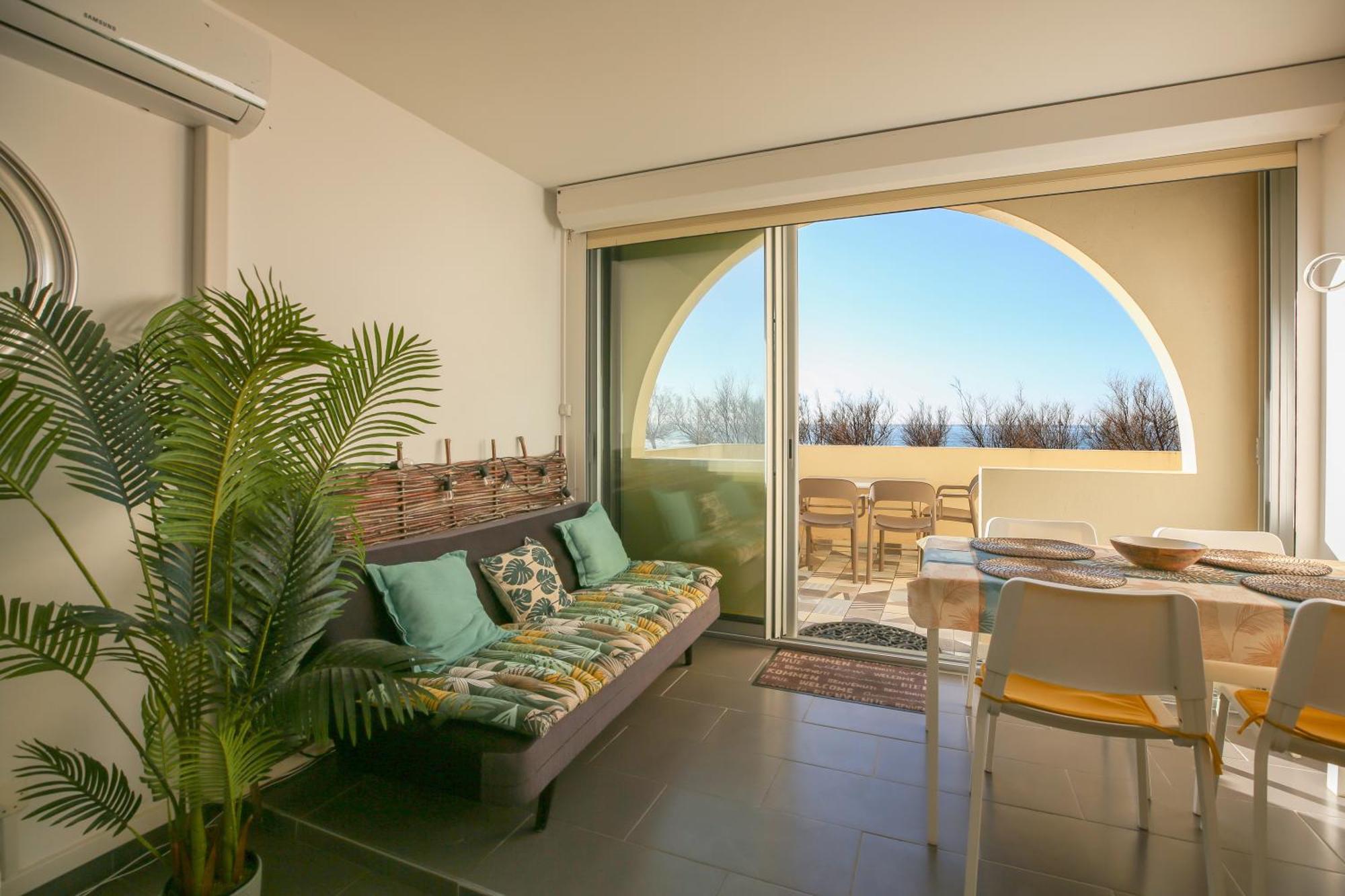 La Dune D'Or - Vue Mer, Studio Face A La Plage Avec Terrasse Soorts-Hossegor Bagian luar foto