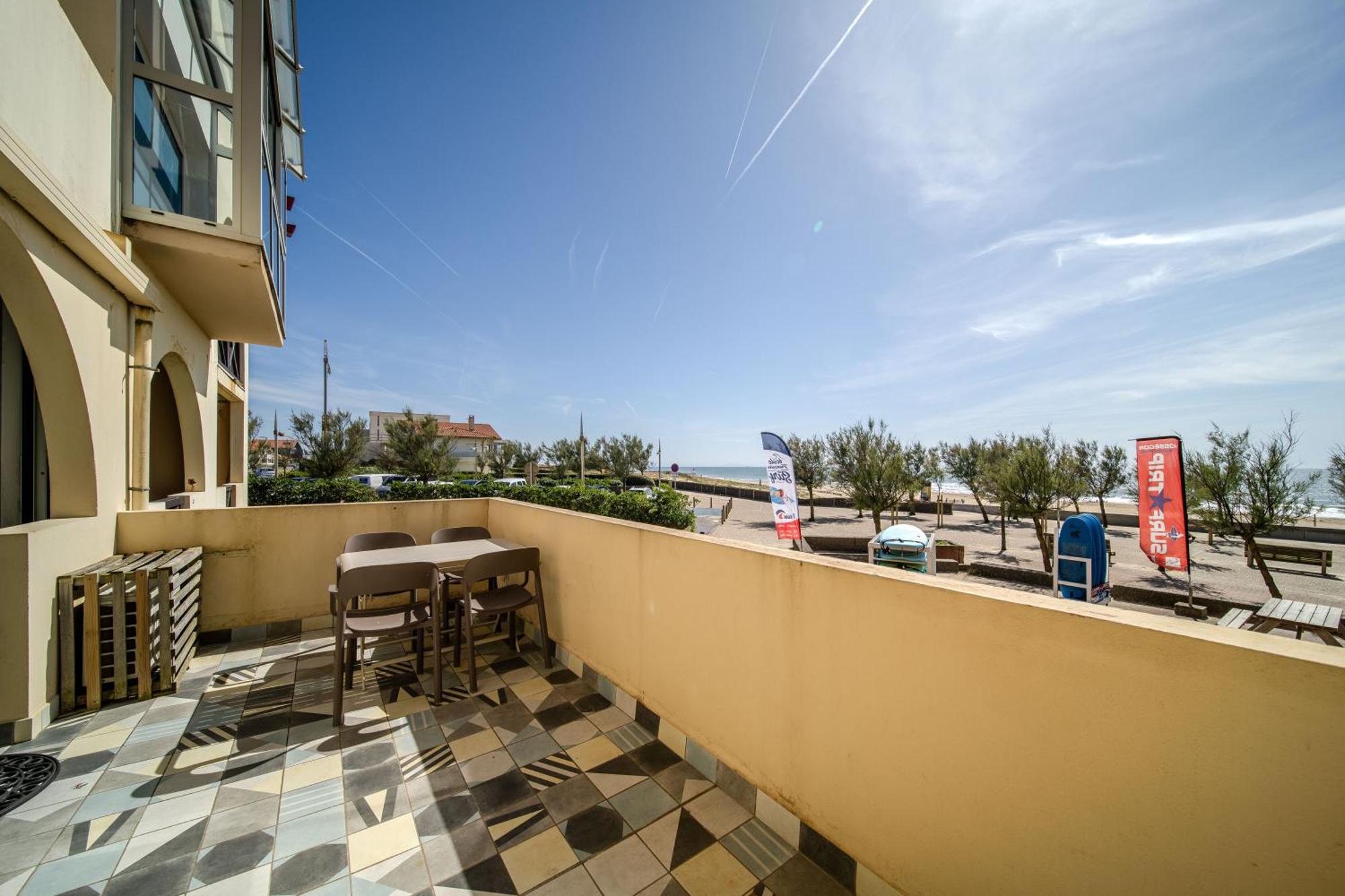 La Dune D'Or - Vue Mer, Studio Face A La Plage Avec Terrasse Soorts-Hossegor Bagian luar foto